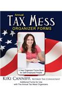 Annual Tax Mess Organizer 3-Year Forms Book For Self-Employed People