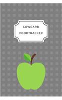 Low Carb Food Tracker: A5 notebook squared planner journal meal tracker motivational diary fitness plan
