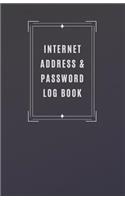 Internet Address & Password Log Book