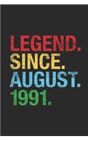 Legend Since August 1991