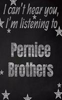 I can't hear you, I'm listening to Pernice Brothers creative writing lined notebook