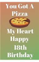 You Got A Pizza My Heart Happy 18th Birthday