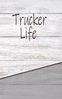 Trucker Life: Personalized Rustic Isometric Dot Notebook 120 Pages 6x9