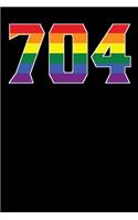 704: 6x9 Blank Notebook for Proud Members of the Charlotte NC Lgbt Community