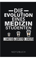 Die Evolution Eines Medizin Studenten Notizbuch: Geschenkidee für Medizinstudenten - Notizbuch mit 110 linierten Seiten - Format 6x9 DIN A5 - Soft cover matt - Klick auf den Autorennamen für mehr D