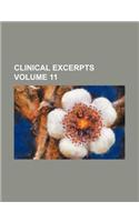 Clinical Excerpts Volume 11