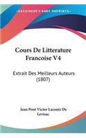 Cours De Litterature Francoise V4