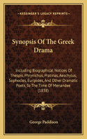 Synopsis Of The Greek Drama