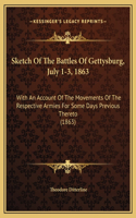 Sketch Of The Battles Of Gettysburg, July 1-3, 1863