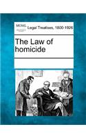 The Law of Homicide