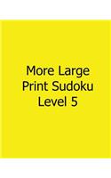 More Large Print Sudoku Level 5: Fun, Large Print Sudoku Puzzles