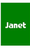 Janet - Green Personalized Notebook / Extended Lined Pages / Soft Matte: An Ethi Pike Collectible: Custom Names