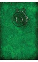 Monogram O Notebook: Blank Journal Diary Log