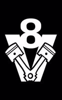 V8 Auto Notizbuch