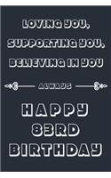 Loving you, Supporting You, Believing in you always - Happy 83RD Birthday