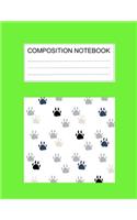 Composition notebook: Ruled (8.5 x 11 in), 110 Pages: Diary Book For Girl, Journal Notebook For Kids, Writing Journal Lined, Cute Pets green (8.5 x 11 in), 110 Pages(38 Cute Composition Green)
