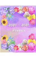 2020 - 2021 - Two Year Planner: Academic and Student Daily and Monthly Planner - July 2020 - June 2021 - Organizer & Diary - To do list - Notes - Month's Focus - Elegant Watercolor