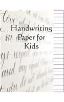 Handwriting Paper for Kids: Improve your handwriting skills with this lined and dotted guidelines handwriting paper.