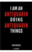 Notizbuch für Antiquarin: Originelle Geschenk-Idee [120 Seiten weisses blanko Papier]