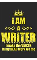 I Am A Writer I Make The Voices In My Head Work For Me