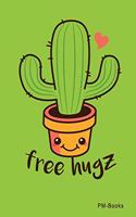 Free Hugz: Liniertes A5 Notizbuch oder Heft für Schüler, Studenten und Erwachsene