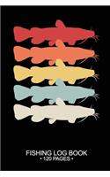 Fishing Log Book 120 Pages: Cool Freshwater Game Fish Saltwater Fly Fishes Journal Composition Notebook Notes Day Planner Notepad