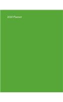 2020 Planner: Green Minimalist 2020 Organizer; Monthly and Weekly 2020 Planner Journal