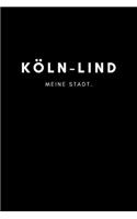 Köln-Lind: Notizbuch, Notizblock, Notebook - Liniert, Linien, Lined - DIN A5 (6x9 Zoll), 120 Seiten - Notizen, Termine, Planer, Tagebuch, Organisation - Deine 