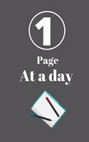 1 page at a day: One page at a day Blank Lined Notebook, Daily Diary - colors Cover Paperback