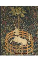 Composition Notebook: Unicorn in Captivity Hunt of the Unicorn Composition Notebook College Ruled Lined Paper