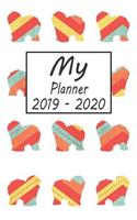 My Planner 2019 - 2020: Old English Sheepdog Dog Pattern Weekly Planner 2019 - 2020: 24 Month Agenda - Calendar, Organizer, Notes, Goals & to Do Lists