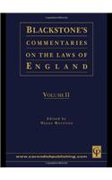 Blackstone's Commentaries on the Laws of England Volumes I-IV