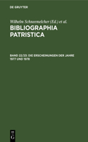 Erscheinungen der Jahre 1977 und 1978