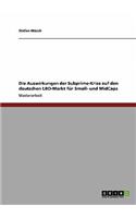 Auswirkungen der Subprime-Krise auf den deutschen LBO-Markt für Small- und MidCaps