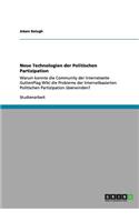 Neue Technologien der Politischen Partizipation