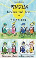 Malbuch zu Pinguin Linchen und Lino auf Abenteuer