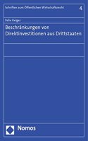 Beschrankungen Von Direktinvestitionen Aus Drittstaaten