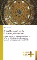 Critical Research on the Gospel of John in Ge'ez