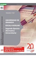 Segundo Ejercicio Escala Auxiliar Universidad de Granada (Normativa Universitaria). Temario y Test