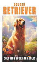 50 Golden Retriever Coloring Book: Delight in the Beauty of Golden Retrievers with this Adult Coloring Book