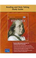 United States History: Reading and Note Taking Study Guide: Reading and Note Taking Study Guide