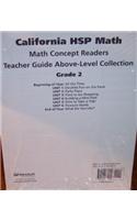 Harcourt School Publishers Math California: Above Level Reader Teacher Guide Collection Grade 2