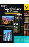 Vocabulary in Context for the Common Core Standards Reproducible Grade 9