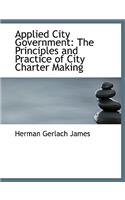 Applied City Government: The Principles and Practice of City Charter Making (Large Print Edition)