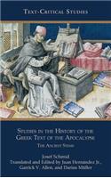 Studies in the History of the Greek Text of the Apocalypse