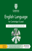 Cambridge O Level English Language Digital Teacher's Resource Access Card