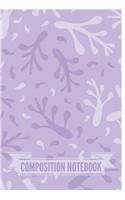 Composition Notebook: Beautiful Leaves Notebook/Journal for Adults/Children Nature Lovers to Writing (6x9 Inch. 15.24x22.86 cm.) College Ruled Lined Paper 120 Blank Pages