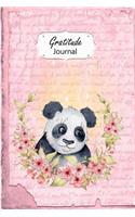 Gratitude Journal: Panda 52 Weeks of Thankfulness and Gratitude Daily Entries Weekly Reflections #2 Pink