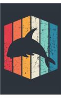 Vintage Orca Notebook - Gift for Orca Lovers - Retro Orca Journal - Orca Diary for Boys and Girls