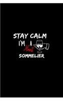 Stay Calm I'm Almost A Sommelier: A 6x9 Inch Matte Softcover Paperback Notebook Journal With 120 Blank Lined Pages